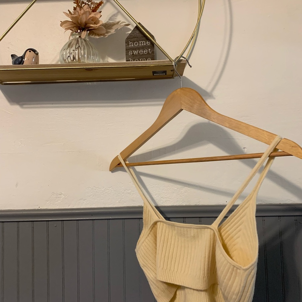 Lovers + Friends Cream Ribbed Top - Picture 7 of 7